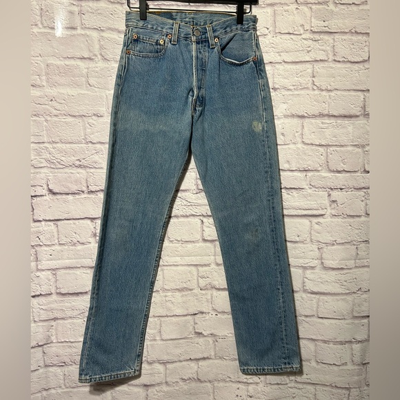 Levi's 501 Vintage Made in the USA Straight Leg Jeans Y2K (VINTAGE size 27) - Picture 3 of 14